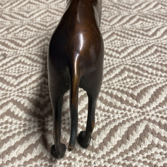 Vintage bronze greyhound whippet dog statue figure sculpture 8 inch - Picture 15 of 15